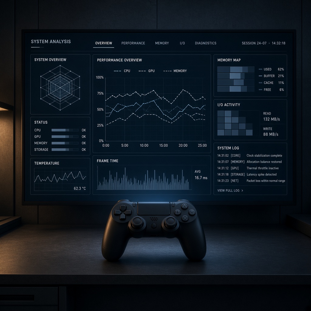Manette et interface de jeu vidéo